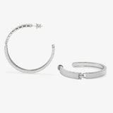 Ashley 2” Lock Hoop Earrings