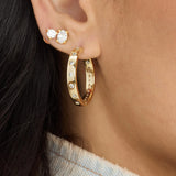 Ashley 1” Reversible Hoop Earrings