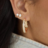 Ashley 1” Reversible Hoop Earrings