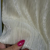 Pleated Metallic Blouse