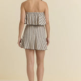 Beige & Black Romper