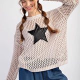 Star Crochet Sweater