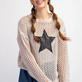 Star Crochet Sweater