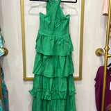 Green Tiered Maxi Dress