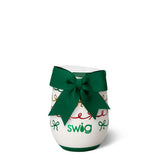 Christmas Bows Stemless Wine Cup
