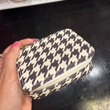 Houndstooth Travel Pill Case