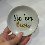 Sic 'em Bears Ring Dish