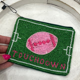 Touchdown Beaded Coin Purse