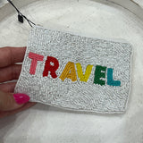 Beaded "Travel" Coin Purse