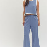 Contrast This Blue Top