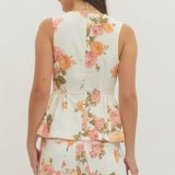 Spring Floral Peplum