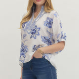 Dolman Floral Blouse