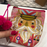 Santa Painted Pouch