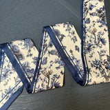 Blue Floral Twilly Scarf