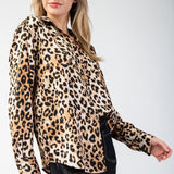 Leopard Button Down