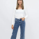 Pearl Studded Jeans