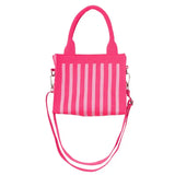 Hot Pink Stripe Mini Tote