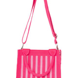 Hot Pink Stripe Mini Tote