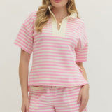Pink Stripe Top