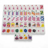 Pop Divas Bright White Mahjong Tiles