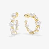 She's an Icon Pearl 1” Hoop Earrings