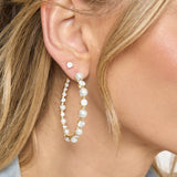 She's an Icon Pearl  2” Hoop Earrings