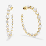 She's an Icon Pearl  2” Hoop Earrings