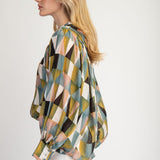 Dry Herb Print Blouse