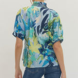 Tropical Blues Top