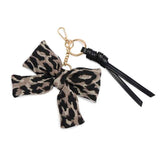 LEOPARD BOW BAG CHARM