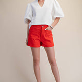 High Waist Front Pocket Shorts