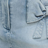 Light Denim Bow Skirt