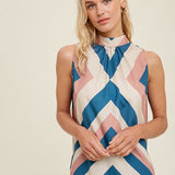 SLEEVELESS CHEVRON