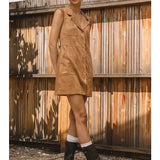 Fux Suede MIni Dress