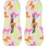 Cheetah Liner Sock