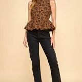 Autumn Petals Peplum