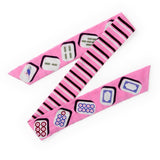 Camile Skinny Scarf Mahjong Print 36x2
