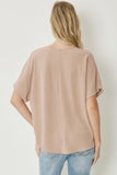 LATTE V NECK TOP