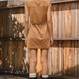 Fux Suede MIni Dress