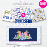 5.5x11 Chinoiserie 5pk Tray Inserts