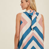 SLEEVELESS CHEVRON