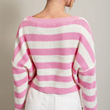 PINK STRIPE KNIT