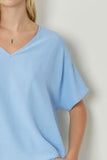 BLUE V NECK