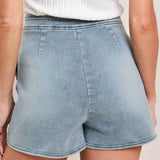 Light Denim Bow Skirt