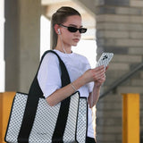 White Polka Dot Everyday Tote Bag