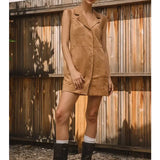 Fux Suede MIni Dress