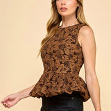 Autumn Petals Peplum