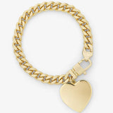 Julian XL Heart Cuban Chain Bracelet