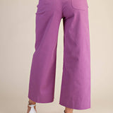 Lilac Scallop Pocket Pants
