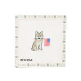 Patriotic Husky Needlepoint Canvas